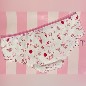 New Vintage Victoria's Secret PINK Hipster Panty Y2K pink vintage panties dog